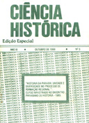 Capa da revista Ciência Histórica